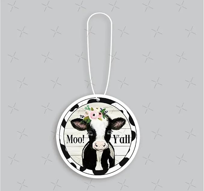 Rawan Car Air Freshener, Funny Cow Car Accessories, Hanging Fresheners for