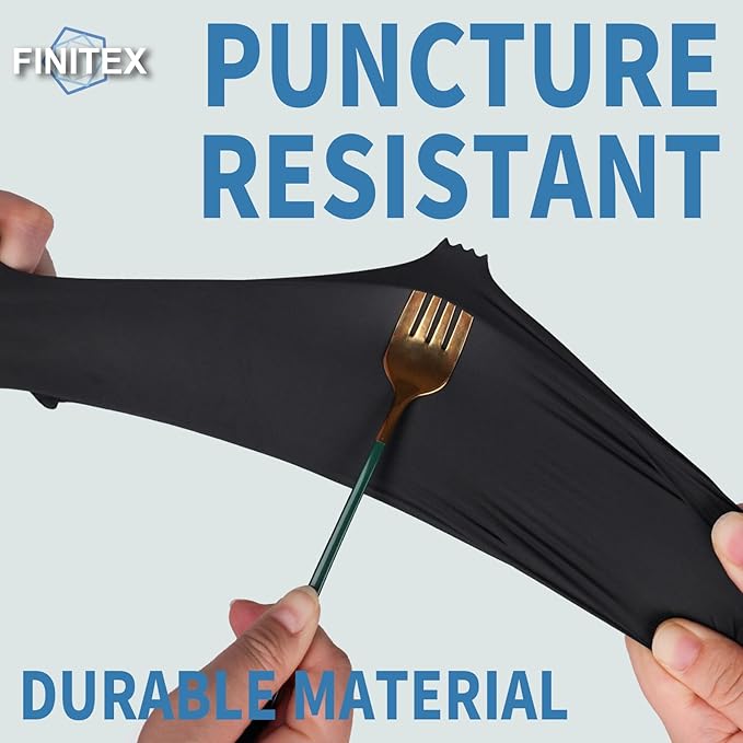 FINITEX Black Nitrile Disposable Medical Exam Gloves - 100/1000 PCS 6.3mil Powder-Free Latex-Free Food Gloves
