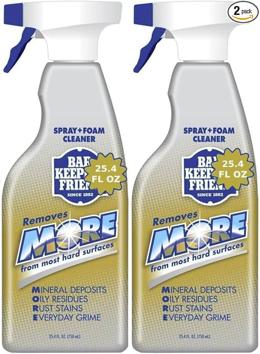 New Spray and Foam Cleaner, 25.4oz Hard Water Stain Remover, (Pack of 2)