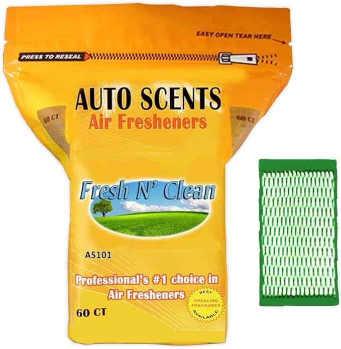 Fresh N' Clean Scent Air Freshener Pads – Long-Lasting Odor Eliminators for Cars, Homes, and Offices – Heavy-Duty Pads for Eliminating Tough Smell