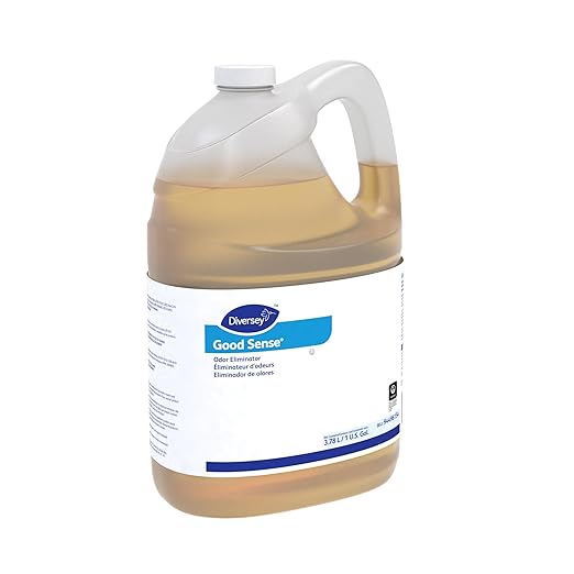 Diversey 94496154 Good Sense Odor Eliminator, Air Freshener Removes Strong Foul Odors from Urine, Garbage, Drains & Grease, Fresh Scent, Liquid Concentrate, 1-Gallon