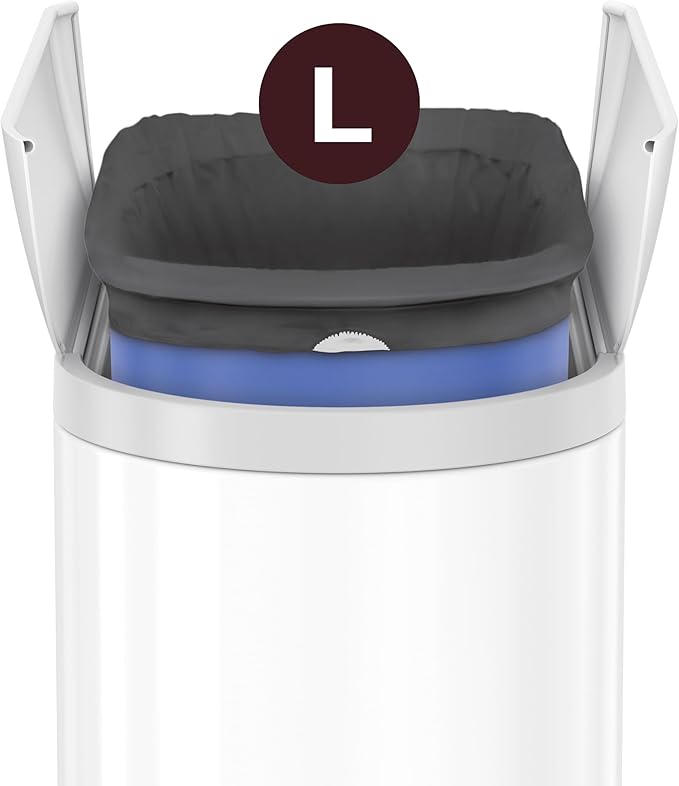 simplehuman Code L 200 Count Odorsorb Custom Fit Liners, Drawstring Odor Absorbing Trash Bags, One-by-One Mess-Free Dispense, Extra Thick & Double Seamed, 50% PCR Plastic, 18 Liter / 4.7 Gallon