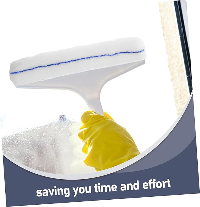3pcs Extendable Glass Cleaning Tool with Interchangeable Wiper Heads for Efficient Household Use for Shower Windows and Car Surfaces