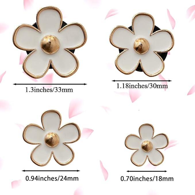 12 Pcs Daisy Car Air Vent Clips Cute Flower Car Air Fresheners Vent Clips Charms Car Inter Decor Accessories for Women Girls