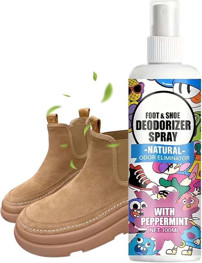 Foot Odor Freshening Spray – Shoe Deodorizer, Fast Acting Long Lasting Odor Removal Mist | Refreshing Anti Smell Formula, Easy Use Spray Design for Sneakers Boots Socks Shoes