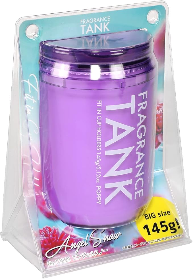 Auto Dynasty Room/Car Natural Fragrance Tank Soda Can Gel Base Air Freshener, Angel Snow Scent, 145g