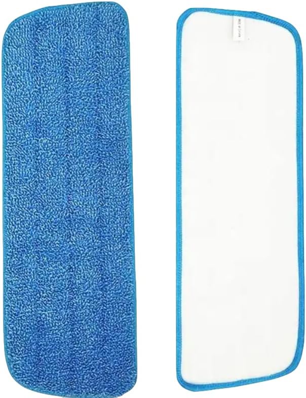 Microfiber Flat Mop Replacement Pads – Washable Reusable Mop Refills for Wet & Dry Floor Cleaning – Durable Microfiber Cleaning Pads for Hardwood, Tile, Laminate & Vinyl Floors (4 Pack)