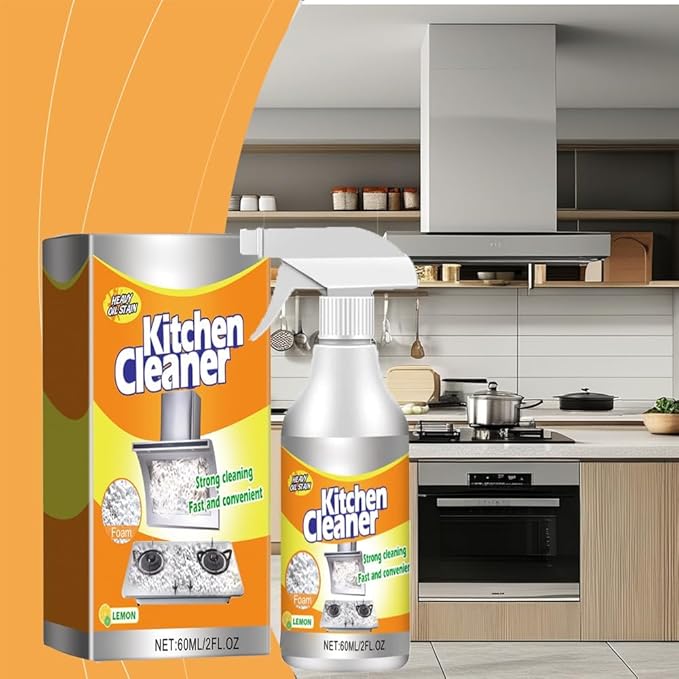 Mytrendyes Kitchen Foam Cleaner, Powerful All-Purpose Grease Remover, Multifunctional Foam Spray for Pots, Pans, Stovetops & Appliances, Deep Cleaning & Deodorizing Kitchen Cleaner (2)