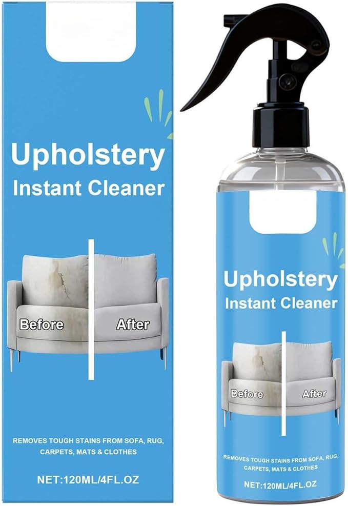 Fabric Cleaner and Stain Remover Spray - Quick-Dry, No-Rinse Formula for Upholstery, Sofa, Carpet, Car Seats, Clothes | Gentle on Delicate Fabrics, Portable Spot Cleaner
