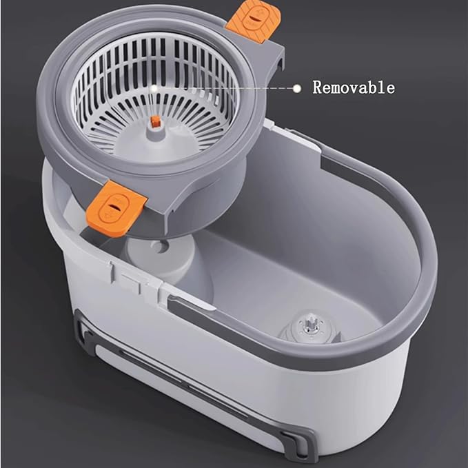 mop Microfiber Spin Mop System Bucket Floor Cleaning System 1 Or 3 Total Mop Heads Included for Home and Commercial Use mops