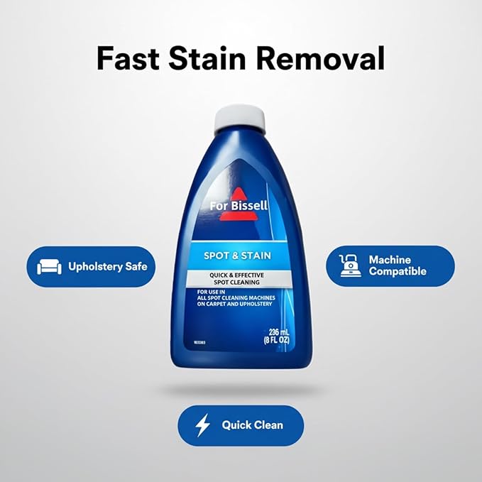 Fabric Sofa And Carpet Cleaning Solution. Floor Cleaning Liquid. Compatible For Bissell Wet Dry Vacuum Cleaner And Fabric Cleaners(2PCS 472ML)