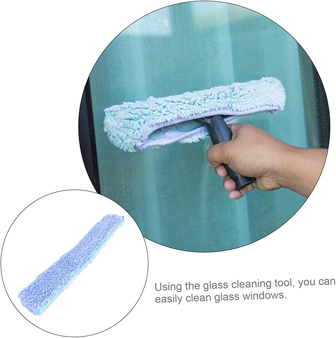 Window Cleaner Tool Glass Cleaning Window Wiper Reusable Sleeve Home Bathroom Use