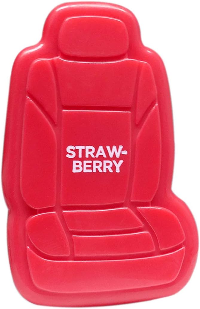 FH Group Air Freshener Vent Clips, Mini Car Seat Covers Design, (Strawberry Scent)-2PK