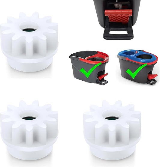 3 Pack Pedal Bearing Replacement for OCedar Mop Bucket - Easy Fix for O Cedar Easywring Spin Mop and Bucket System, One Way Clutch Gear Sprockets Repair Kit