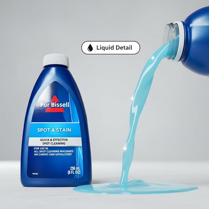 Fabric Sofa And Carpet Cleaning Solution. Floor Cleaning Liquid. Compatible For Bissell Wet Dry Vacuum Cleaner And Fabric Cleaners(2PCS 472ML)