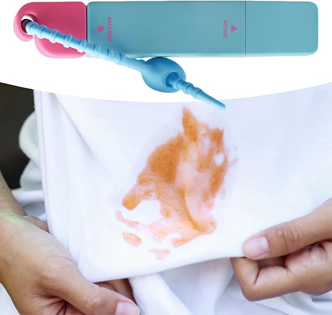 Instants Stain Removers Stick, Stain Remover Travel Size Pen for Clothes, Double-Ended Spot Cleaner Cleaning Tools, 12Ml Portable Fabric Cleaner for Camping Picnic Outdoor Food Grease Oil BBQ