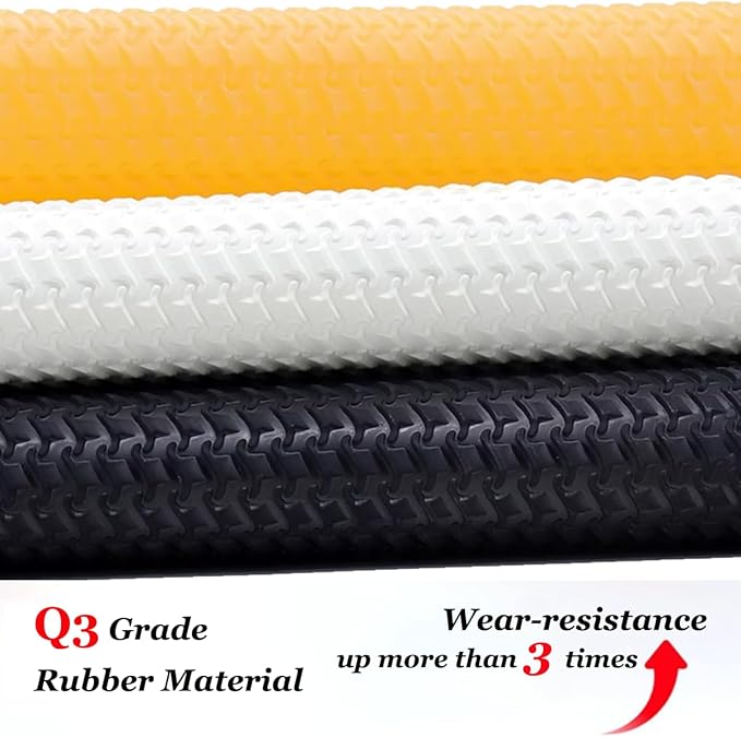 Shoe Sole Repair Rubber Sole Sheet, 2.5MM Thick Shoe Sole Replacement Heel Repair Pad Non-Slip Rubber Soling Sheet for Bottom of Shoes (L(375mmx565mm), White)