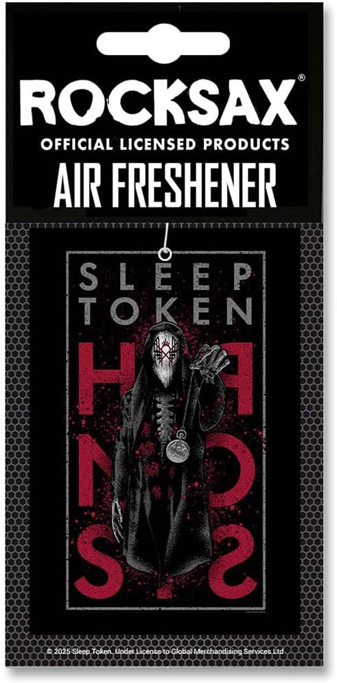 Rocksax Sleep Token Love Hanging Air Freshener – Long-Lasting Vanilla Car Air Freshener for Home & Office – Double-Sided Print Rock Band Memorabilia Car Fresheners