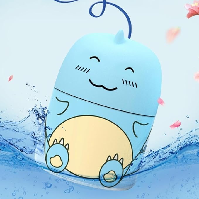 Cute Dinosaur-Shaped Toilet Bowl Cleaner Bottle, Toilet Cleaner & Toilet Deodorizer Wonder, Bathroom Toilet Tank Cleaner with Ocean, Jasmine, and Peach Scent, One Bottle Lasts for 90 Days (Blue)