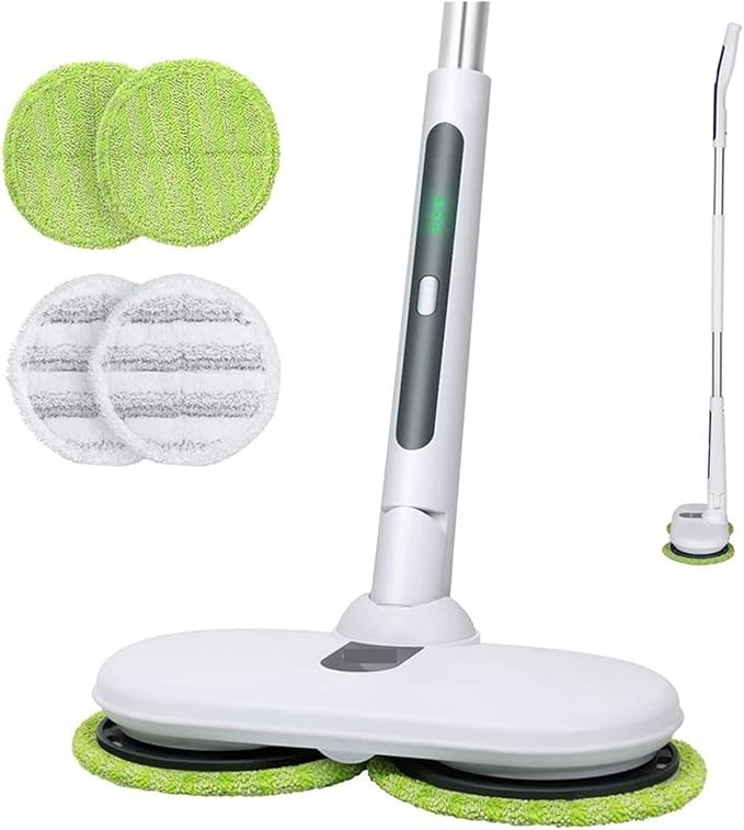 4X Mop Cloth Mopping Cloths Microfiber Pads Compatible for Ogori Electric Spin Mop Pad Mops Floor Cleaning Wood Floor Vacuum Cleaner