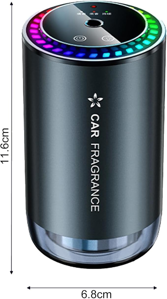 Mist Ultrasonic Humidifier Car Fragrance Diffuser Sure Here's A Product Title for Listing Air Freshener with Colorful Light Rechargeable Auto Chance