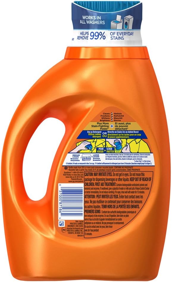 Tide Liquid Laundry Detergent, Ultra Stain Release, 46 Ounce