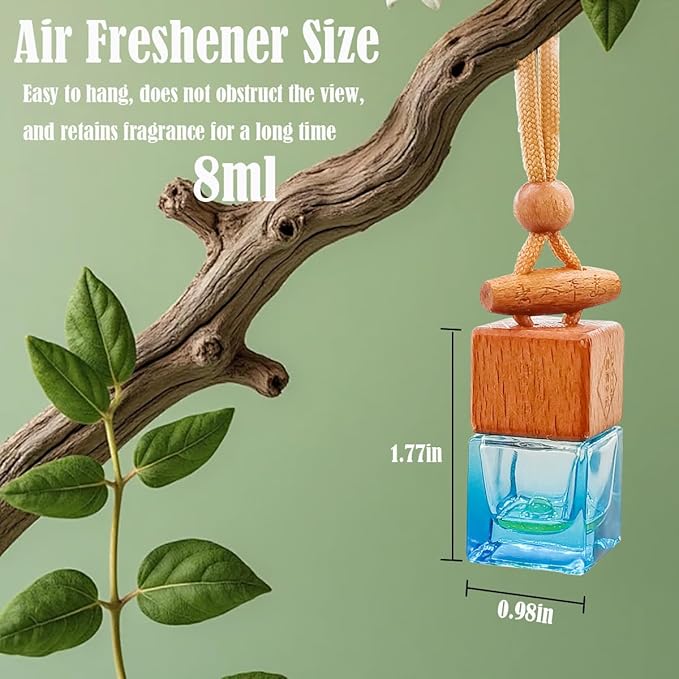 Car Air Freshener 8ml Automotive Scents | Long-Lasting Keep Fragrance | Auto Hanging Diffuser Bottles | Remove Odor Fresh Air Home Deodorizer (1pcs,Tranquil Girl)