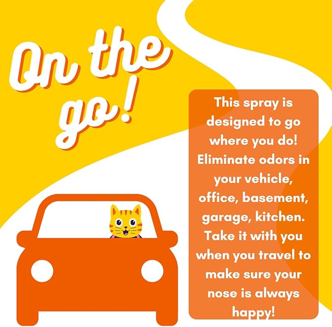 Happy Nose! Natural Plant-Based Air Freshener, Odor Neutralizer Spray for Home, Work, Pets, Vehicle, Smoke, Sports Equipment (Franny's Fresh Linen, 1 Pack)