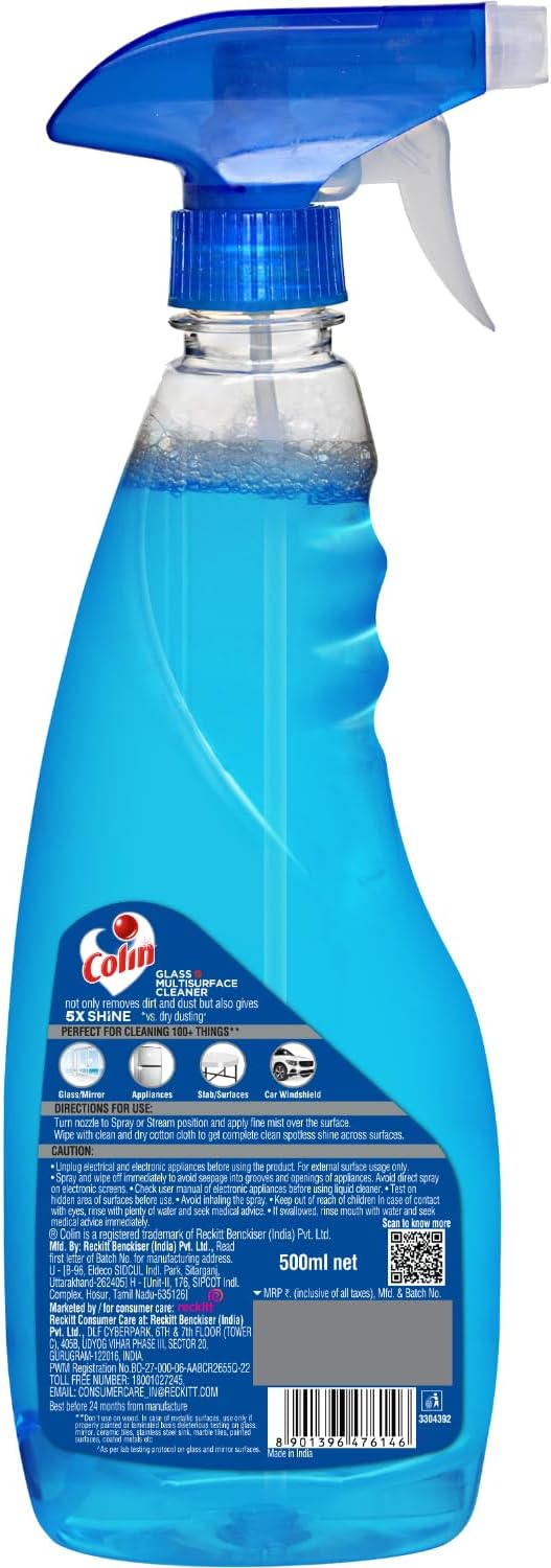 Glass Cleaner Pump 2X More Shine with shine Boosters - 500ml