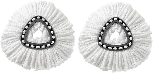 360 Rotating Mop Head Replacement Microfiber Spin Floor Mop Cleaning Head Compatible For Vileda Mop Household Cleaning Tool(2 pcs)