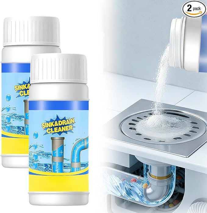 Powerful Unclogging Sink Hair Cleaner, 2026 New Drain Clog Remover, Sink Drain Cleaner for Kitchen and Pipes Cleaning Tool (2)