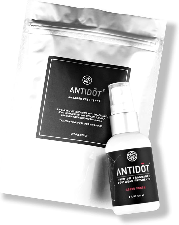 Shoe Deodorizer for Sneakerheads by ANTIDOT - Advanced Shoe Freshener Spray Collection | Shoe Odor Neutralizing Formula (Astro Punch)