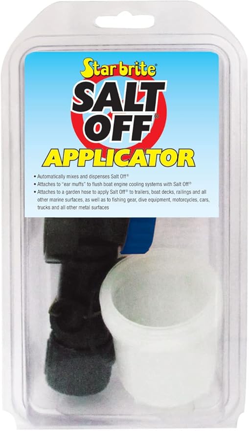 STAR BRITE Salt Off Applicator – Marine Engine Flush & Salt Remover Spray Tool for Boats, Trailers, Fishing Gear, Dive Equipment, and More (Pack of 6)