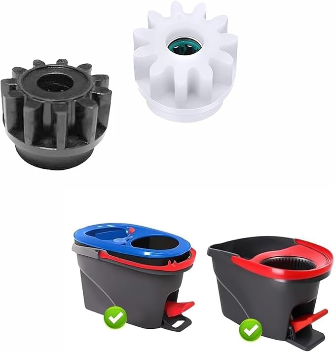 4PCS Pedal Bearing Replacement Compatible with O-Cedar Easywring, Fit 90% Rotation Mop Bucket on The Market (Black)