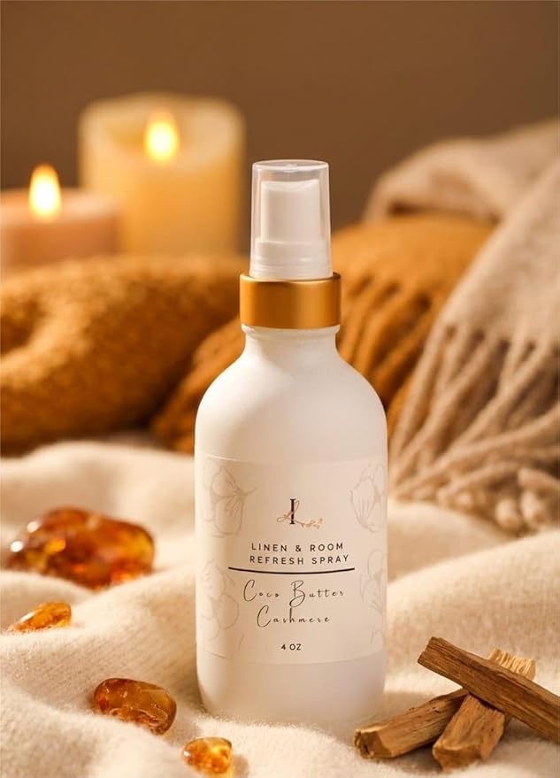 Room & Linen Spray – Long-Lasting Odor Eliminator – Luxury Home Fragrance Mist – 4 oz – Phthalate-Free & Highly Scented (COCO BUTTER CASHMERE)