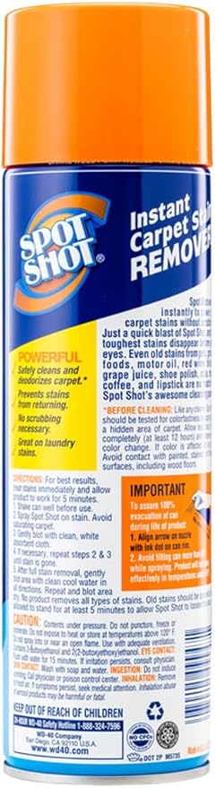 Spot Shot Instant Carpet Stain Remover, 16 OZ [6-PACK]