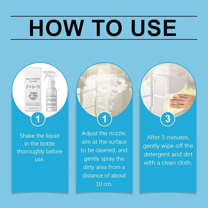 Multi Purpose Cleaner, Brazilian Waves Multi Purpose Cleaner, Multipurpose Bathroom Foam Cleaning spray, Luxurious Scent, Quick Results, Saving Time and Effort (2)