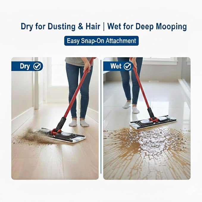 Mop Head Replacement Compatible with H2prO Spin Mop System, Machine Washable Refill for Household Floor Cleaning, 1 Pack