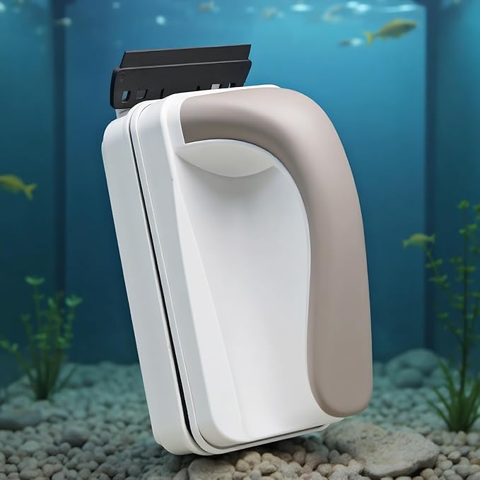 Magnetic Fish Tank Cleaner | Double Side Fish Tank Glass Cleaner Magnet - Floating Brush Anti-Scratch Scrubbing Tools for School Apartment Home