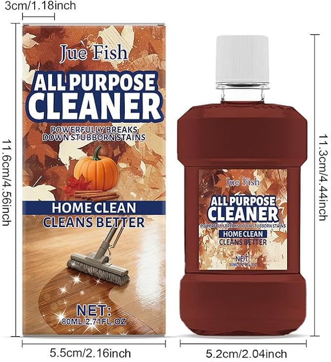All Purpose Cleaner for Floors & Walls – Multipurpose Floor Cleaner for Mopping, Bathroom & Kitchen Surfaces – Powerful Multi Purpose Clean-er with Spiced Harvest Scent (1pcs)