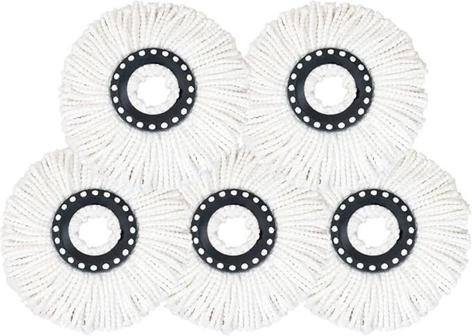 Universal Mop Head Refill Rotating Spin Mops Microfibers Round 16mm Mopping Head Microfiber Rag Mop Cloth Replacement Clean Tool
