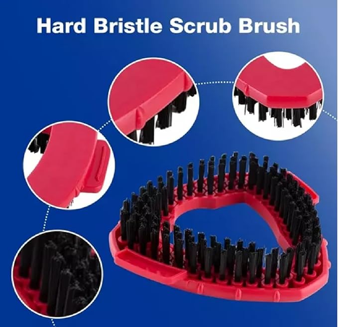 2 Pack Scrub Brush Replacement Head Spin Mop Head Base Hard Bristle Cleaning