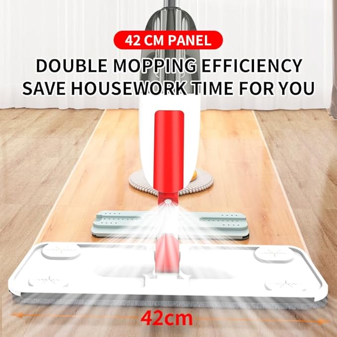 Spraying, Spraying, Multifunctional Rotary, Dry and Wet Dual-Purpose, Lazy Flat mop, Wooden Floor God mop, Spraying mop with 5 mops.
