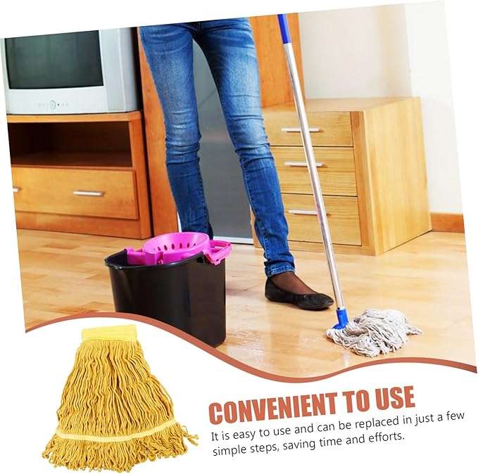 Replacement Mop for Mop 2 Pack Industrial Heads Sturdy Washable String Head for Floor
