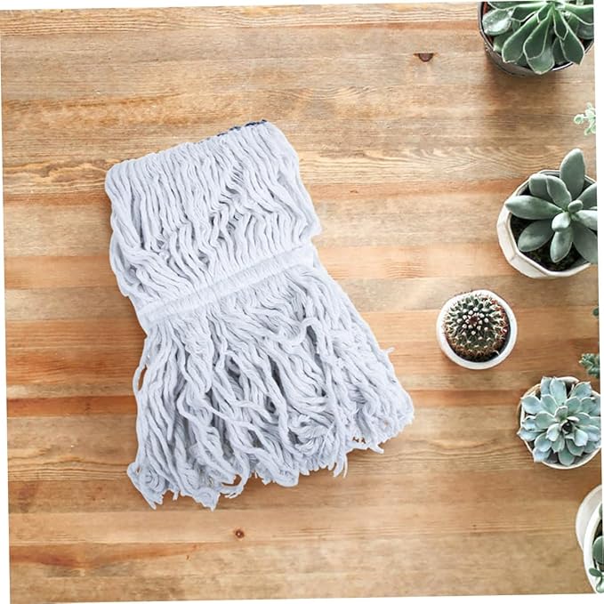 KICHOUSE Removable Mop Head with High Absorption for Easy Cleaning Compatible with Hardwood Tile and Marble Floors Reusable Dust Wet Mop Replacement for Efficient Home Maintenance
