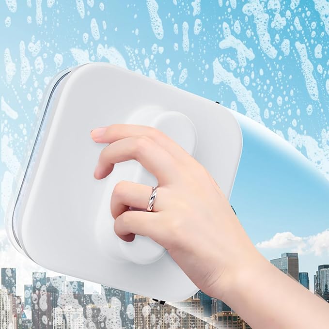 Magnetic Window Cleaner, Double-Sided Glass Wiper for Cars and Home, High-Rise and Household Window Cleaning Tool, Magnetic Glass Cleaner for Car, Mirrors, Apartment, Office, Easy Streak-Free