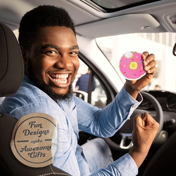 Fresh Fresheners Cute Kawaii Car Air Fresheners 4-pack Scented With Premium Oils (Scented Sweetie 4-Pack)