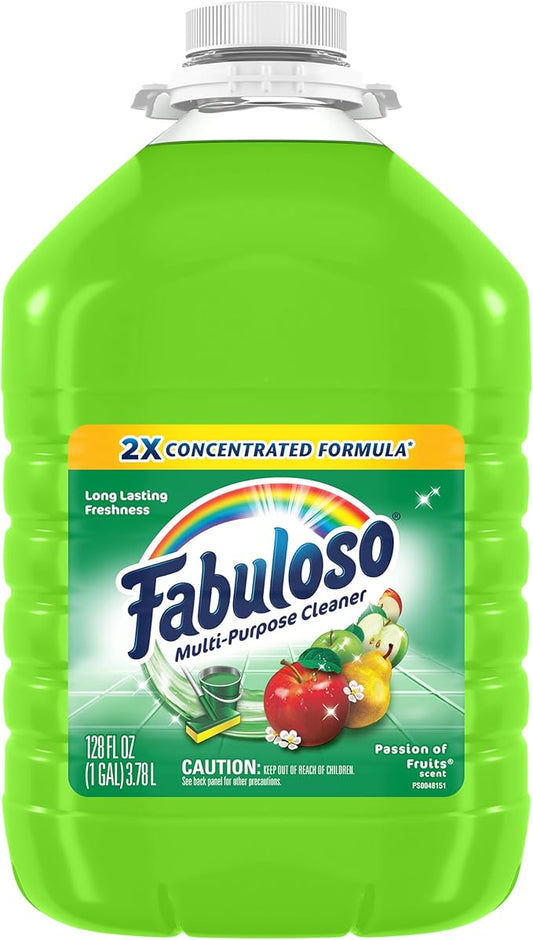 Fabuloso All Purpose Cleaner, Floor Cleaner, Makes 64 Gallons per Bottle - 128oz