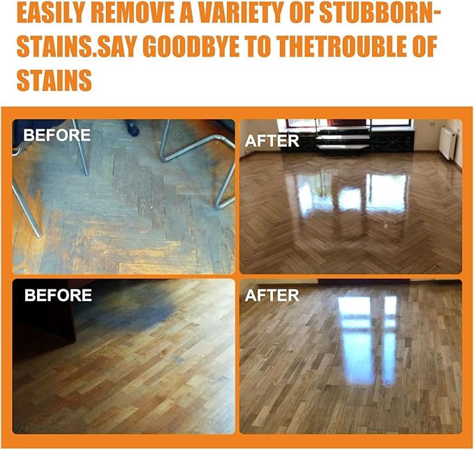 100ml Wood Floor Cleaner Set Stubborn Stain Remover Quick Drying Polishing Brightening Household Floor Cleaning Liquid