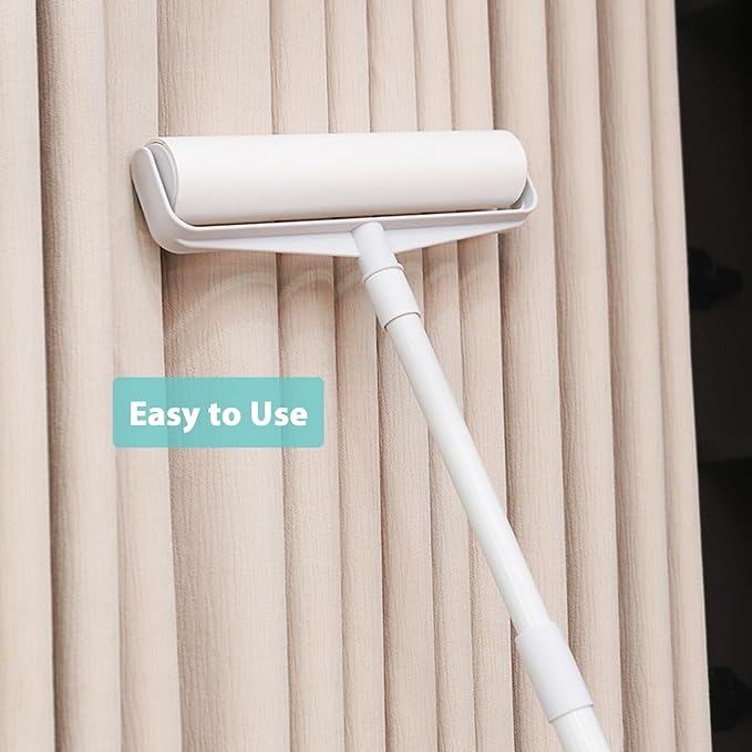 Floor Lint Roller Refills 9.45 inch Pet Hair Sticky Roller Refills for 9.4 inch to 9.5 inch Large Lint Rollers, Great Value Bulk Pack of 10 Rolls Extra Sticky 600 Sheets Total